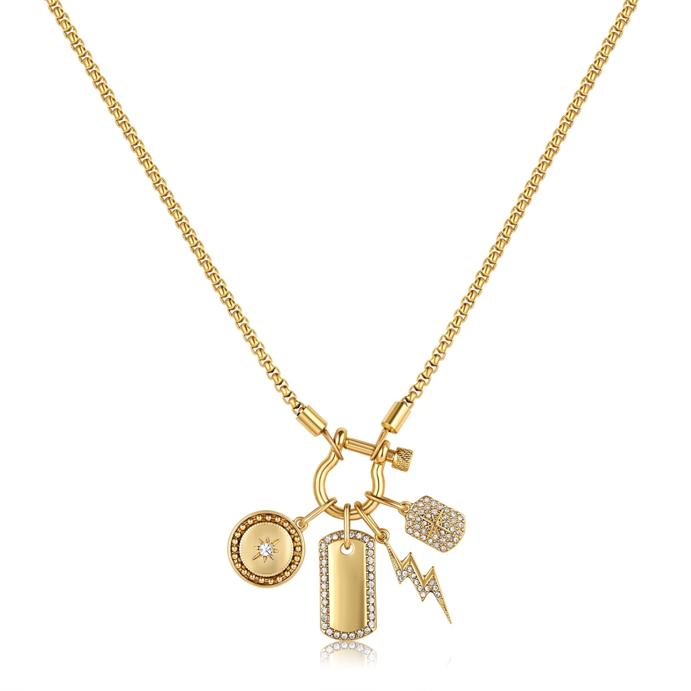 Dazzling Gold Pendant Necklace